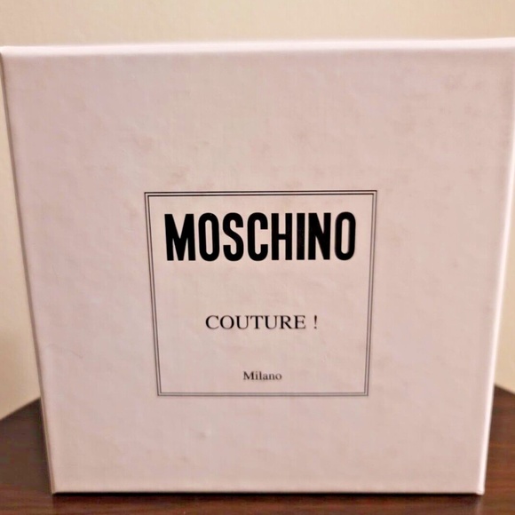 NOT FOR SALE Moschino Rainbow Logo Buckle Leather Belt Size 54 (US size 38) - Picture 3 of 4